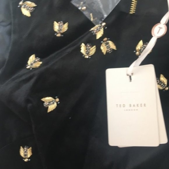 NWT Queen Bee Ruffle Waist Dress TED BAKER LONDON - Picture 6 of 8